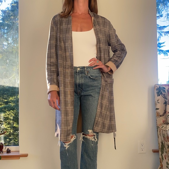 Anthropologie BlankNYC Plaid Blazer Jacket - Picture 2 of 4